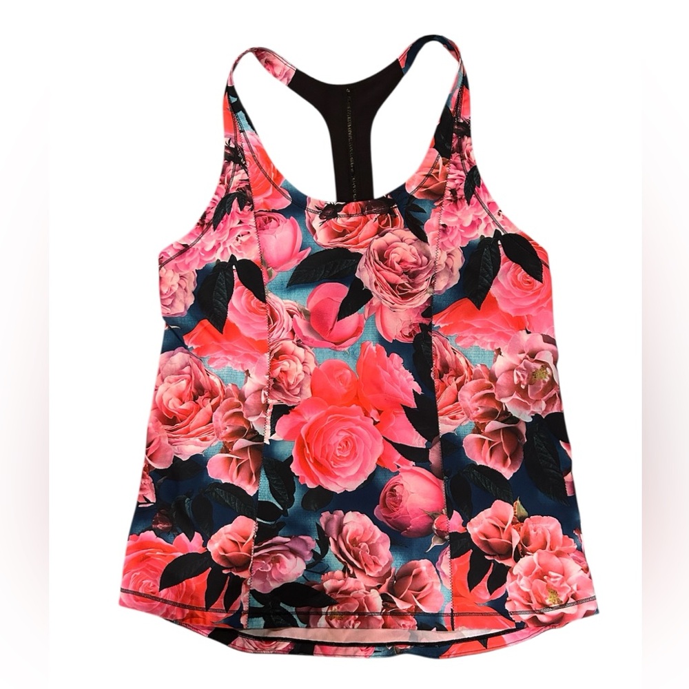 Lululemon Lightened Up Secret Garden Floral Racerback Tank Top